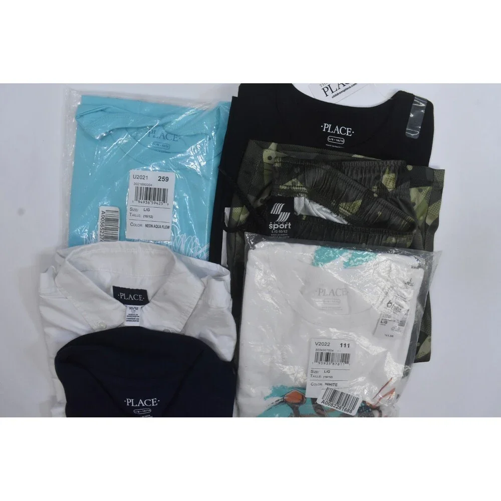 The Childrens Place Bulk Lot Of 10 Boys Size Large 10/12 Mix Season Tops Bottoms